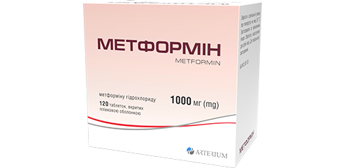 Метформін 1000 in bulk №120